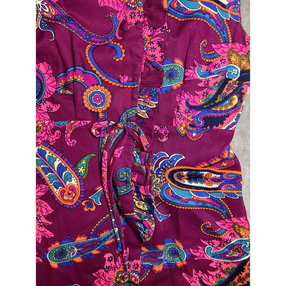 VNTG Liberty House Hawaii Paisley Boho Floral Psychedelic Floral Dress 70 XS S - Picture 6 of 9